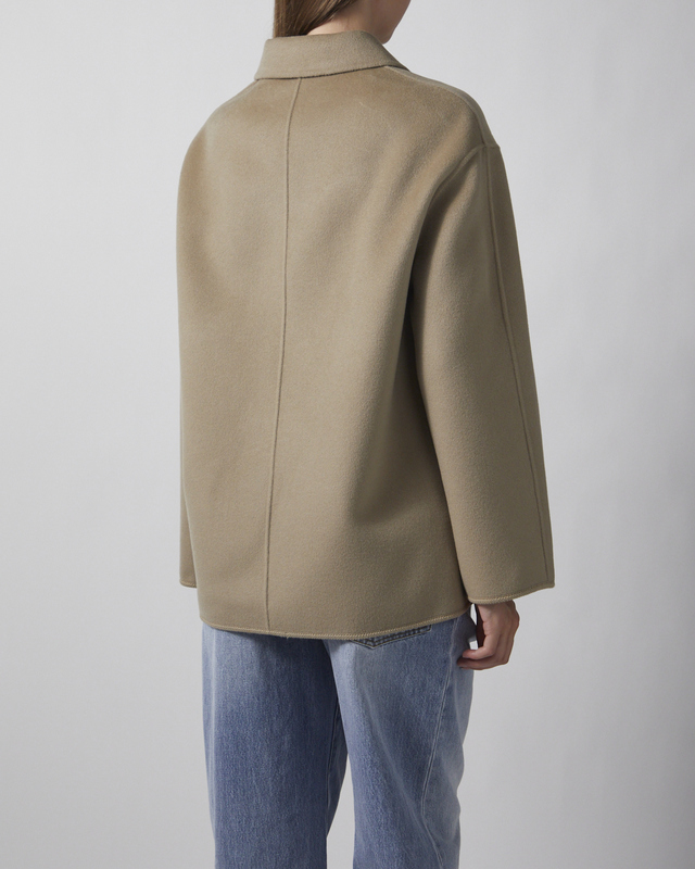 RÓHE Jacket Double-Faced Wool Pankou Closure Desert 34
