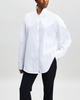 Teurn Studios Skjorta Oversized Stand-Up Collar Vit 34