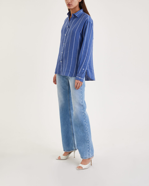 Skjorta Long Sleeve Button Front Multicolor 1