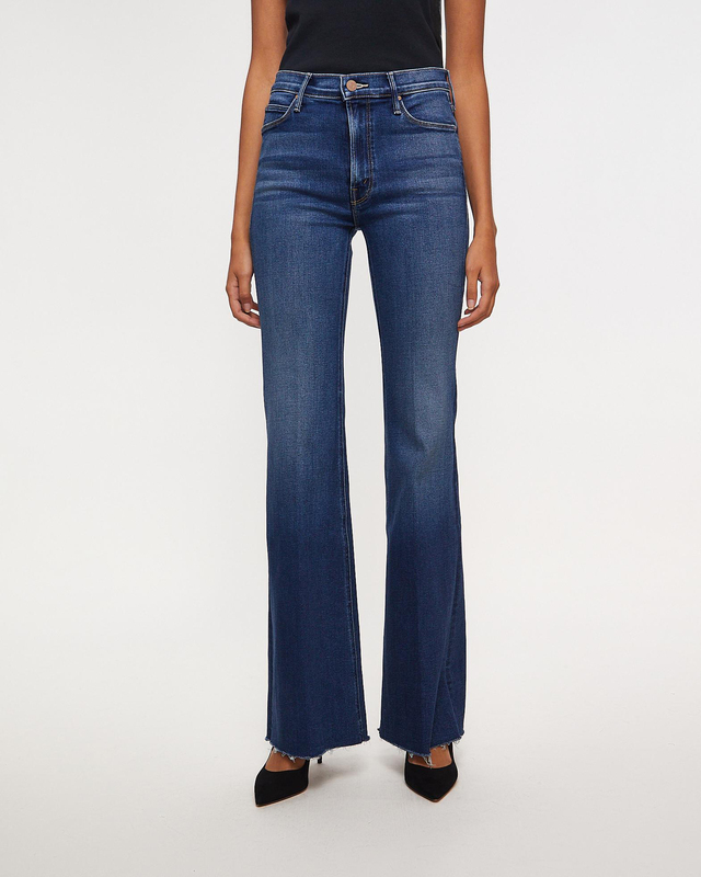 Mother Denim Jeans The Doozy Fray Scorchin`Hot Mid blue  30