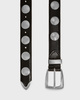 KHAITE Belt Benny Silver Studs Black 70