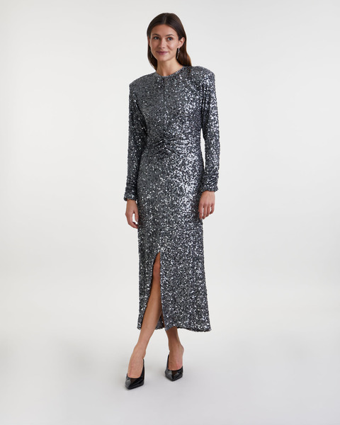 Klänning Ava Sequin Grå 1