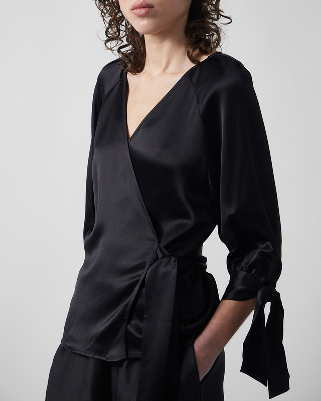 By Malene Birger Bluse Pacey Black 42