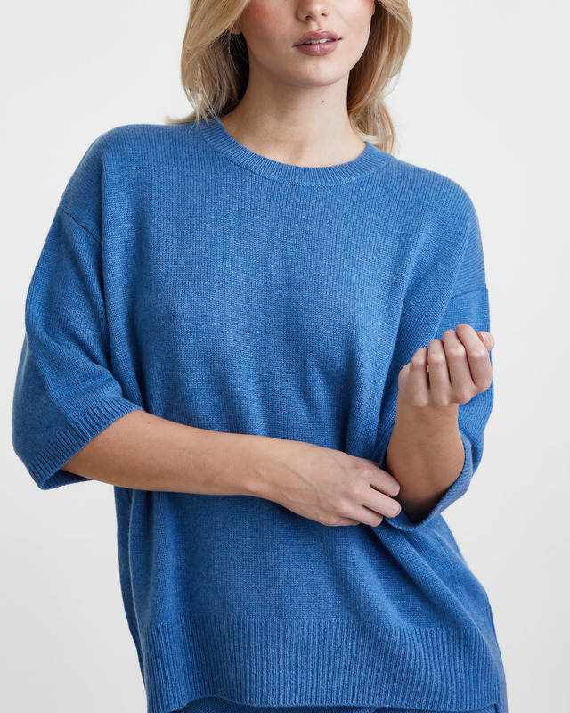 LISA YANG Sweater Camille Cashmere Blue 2 (M-L)