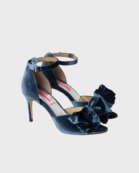 Sandal Marita Velvet Blå 2