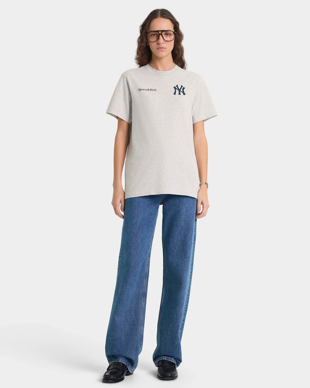 Sporty & Rich T-shirt Yankees Curve Grey XS
