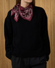 Le Scarf Skjerf Paisley Vinrød 65x65 ONESIZE