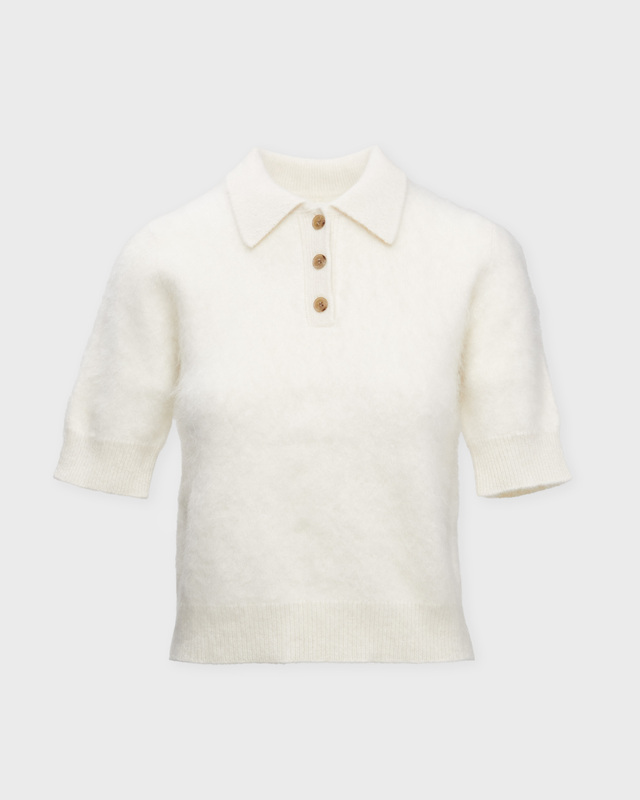 LISA YANG Top Carolyn Cashmere White 0 (XS-S)