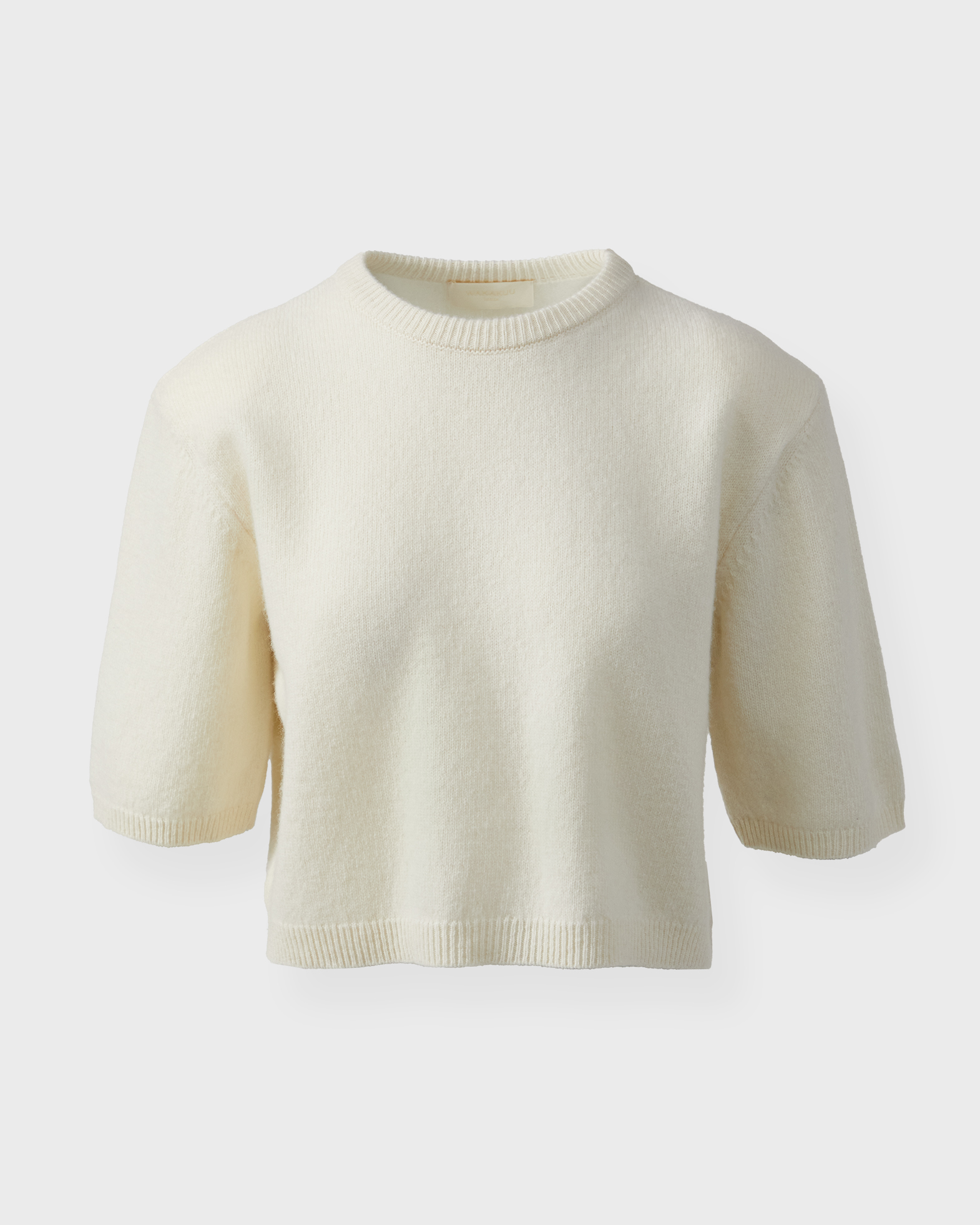 Wakakuu Icons Women's White Top Venice Wool Cashmere Xs