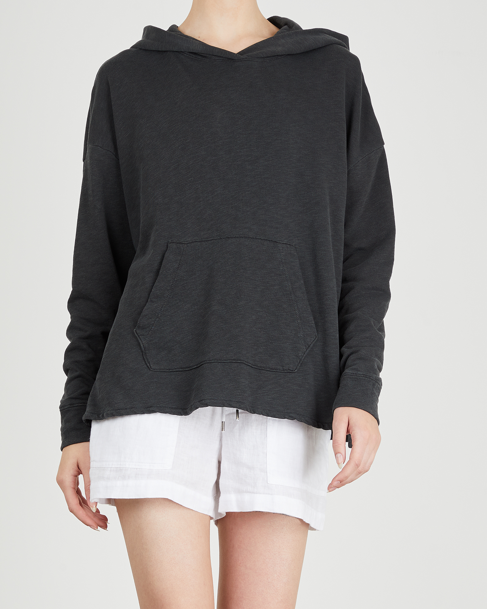 washed black sweater