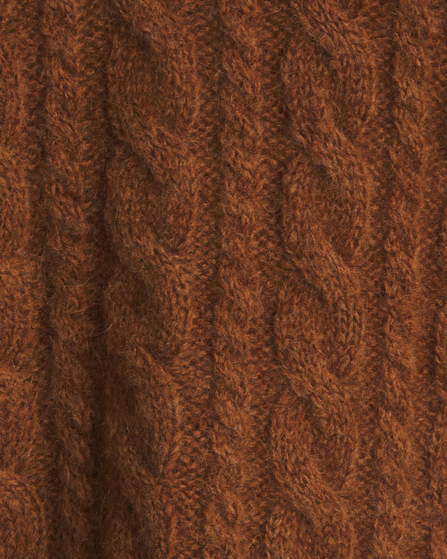 By Malene Birger Tröja Cimone Cable Knit Röd/brun L
