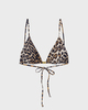 GANNI Bikinitopp Printed String Leopard 42