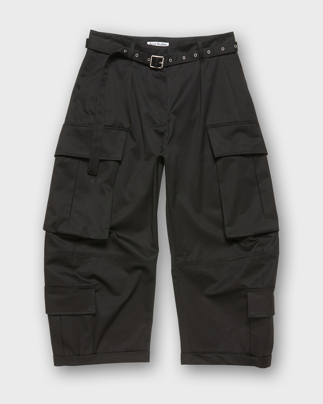 Acne Studios Trousers Belted Cargo Black 34