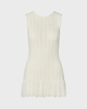 Malina Top Amal Knitted Fringe White S