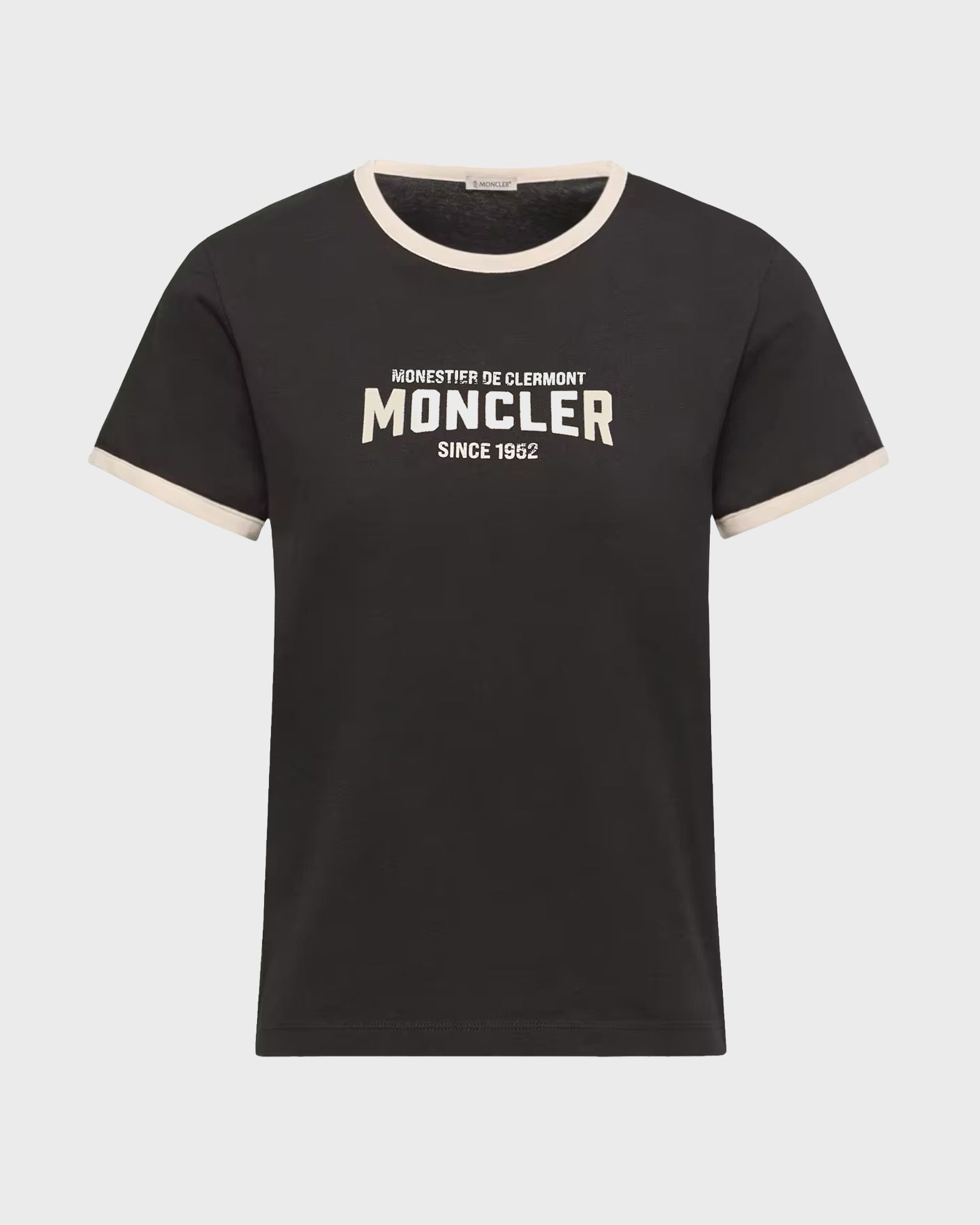 Moncler Women's Dark Grey Ss T-Shirt Mörkgrå Xl