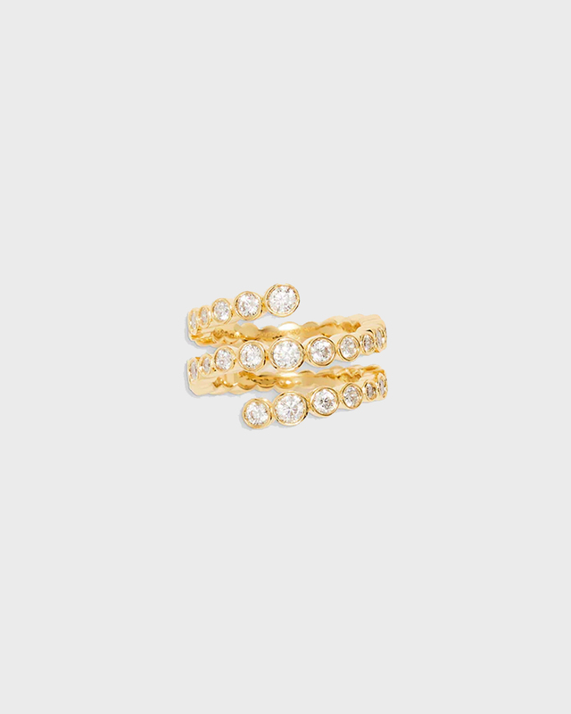 Ragbag Odette Spiral Ring Gold 56