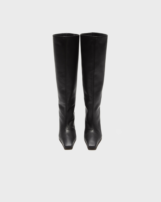 Acne Studios Stövlar Leather Pointed Svart EUR 41