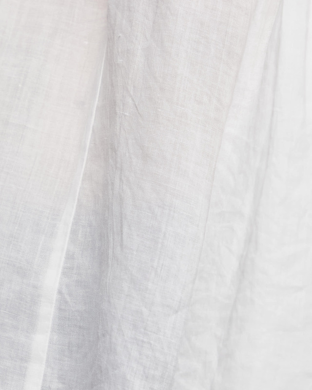 RÓHE Topp Pleated Ramie White 34