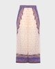 Zimmermann Byxor Maxine Wide Leg Cropped Lila 0 (XS-S)