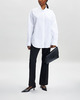 Teurn Studios Skjorta Oversized Stand-Up Collar Vit 34