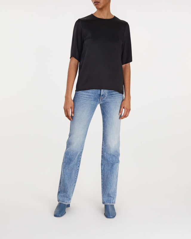 Filippa K Topp Silk Tee Svart 40