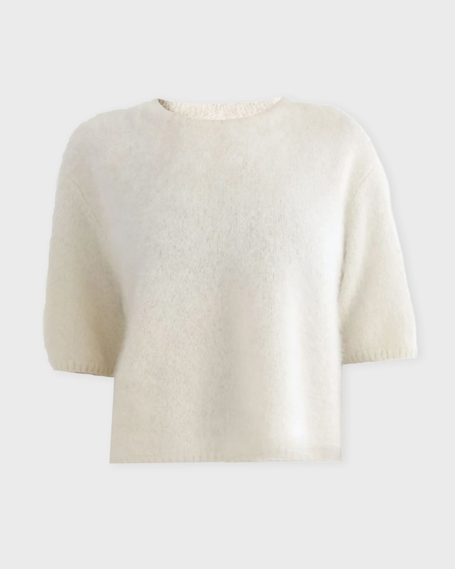 Almada Label  Cashmere T-Shirt Fei Brushed Creme XS