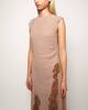 Acne Studios Dress Lace Trim Taupe 40