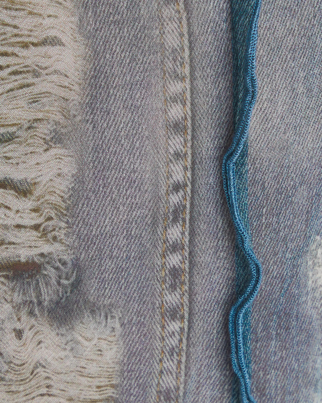 Acne Studios Dress Fluid Print Denim Denim 38