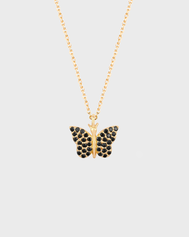 CBYC Halsband Butterfly Guld/svart ONESIZE