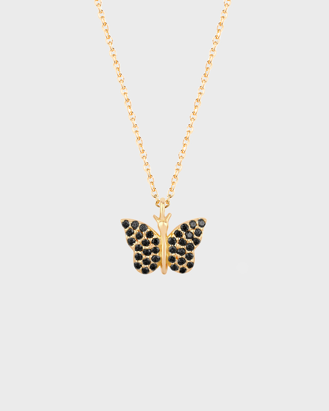 CBYC Necklace Butterfly Guld/svart ONESIZE