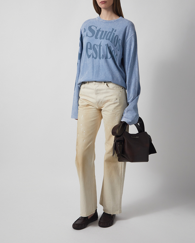 Acne Studios T-shirt Logo Relaxed Fit Dusty blue XS