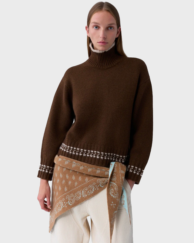 Guest In Residence Cashmere Scarf The Wild Rag Beige/blå ONESIZE