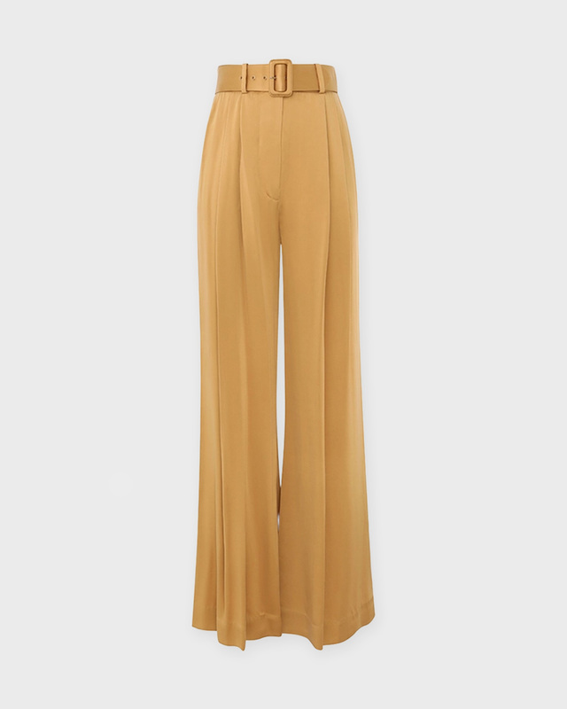 Zimmermann Byxor Silk Tuck Pant Honung  0 (XS-S)