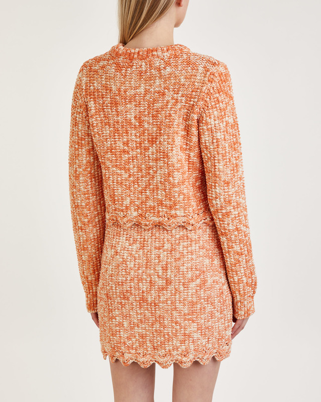 Rodebjer Sweater Tori Cropped Orange XL