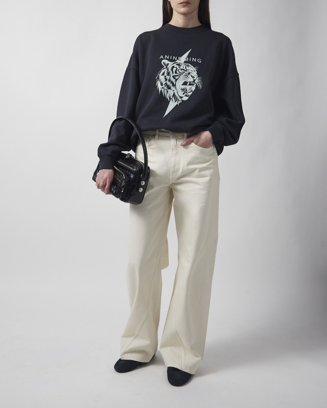 Anine Bing Sweatshirt Miles Tiger Black XS
