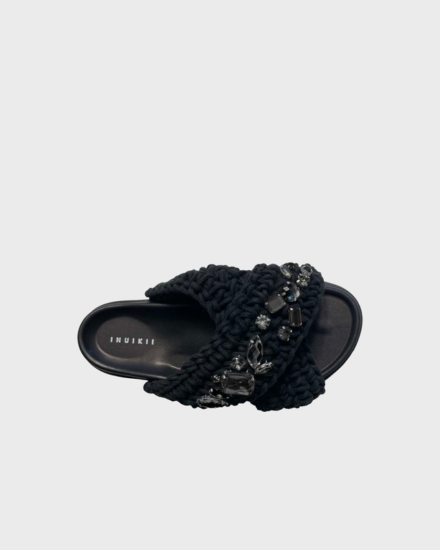 Inuikii Woven Stone Slipper Black EUR 41