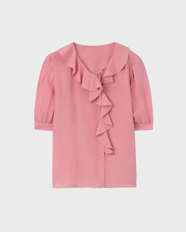 Rodebjer Bluse Xilla Fluid Solid Pink L