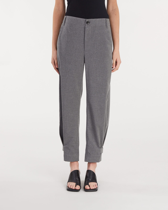 Proenza Schouler Pants Flannel Tapered Grå US 10 (EUR 42)