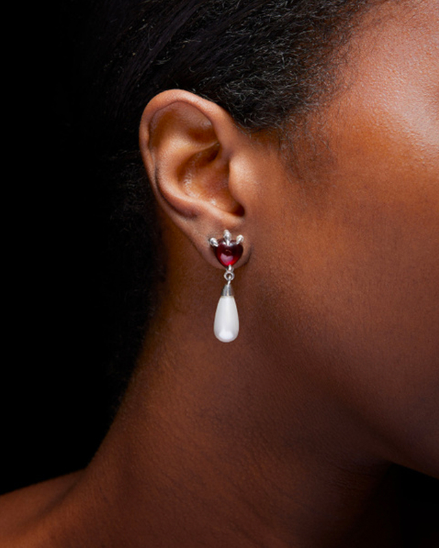 Maria Nilsdotter Örhänge Claw Drop Silver Silver ONESIZE