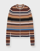 Acne Studios Cardigan Striped Wool Brun L