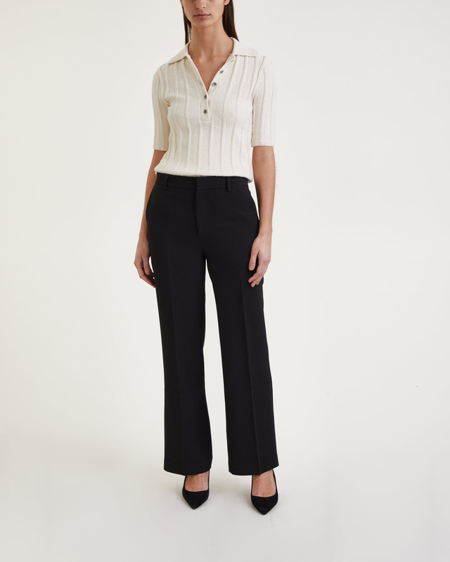 Dagmar Topp Wide Rib Ivory XS