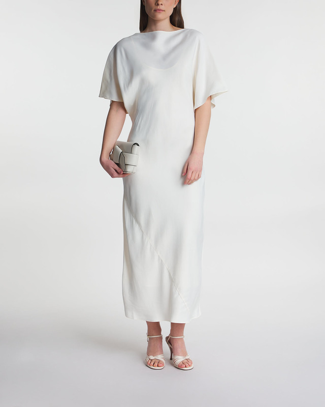 RÓHE Dress Fluid Satin Creme 38