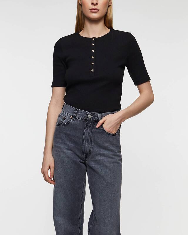 ANINE BING T-shirt Alessia Svart XS