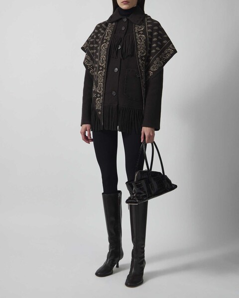 Jacket Western Fringe Dark Brown 2
