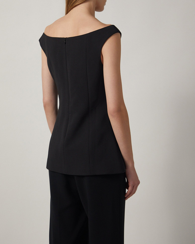 Malina Top Diora Half Off Shoulder Black 38