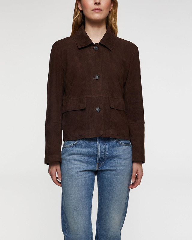 Wakakuu Icons Jacket Coco Suede Mörkbrun XS