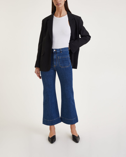 Jeans SW012 St Monica Cropped Blå 2