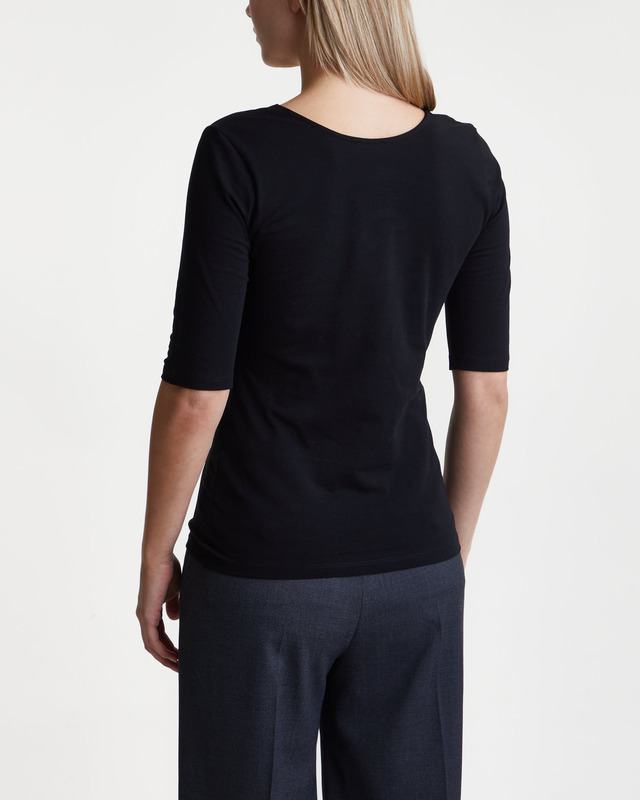 T-shirt Donna Angcoco A Maniche Lunghe Con Foro Per Il Pollice – Scollo Tondo, Vita Arricciata, Elastica – Per Danza, Yoga, Tempo Libero (colori A Contrasto)