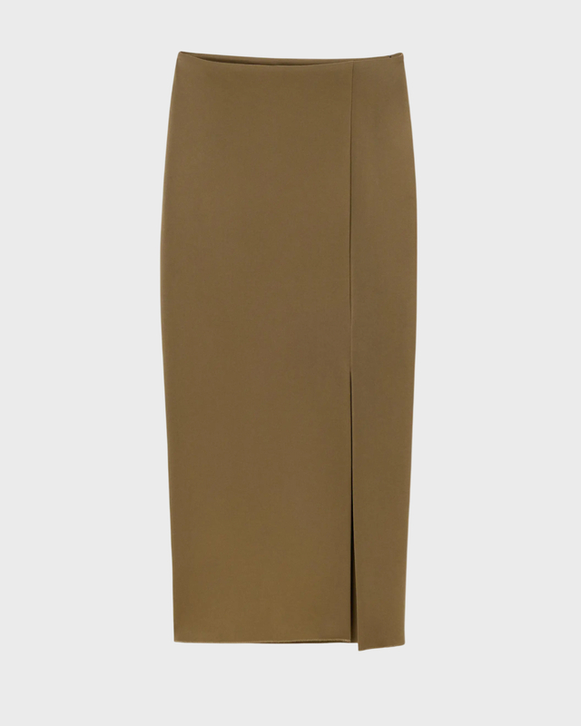 Dagmar Skirt Fitted Midi Dark Green M