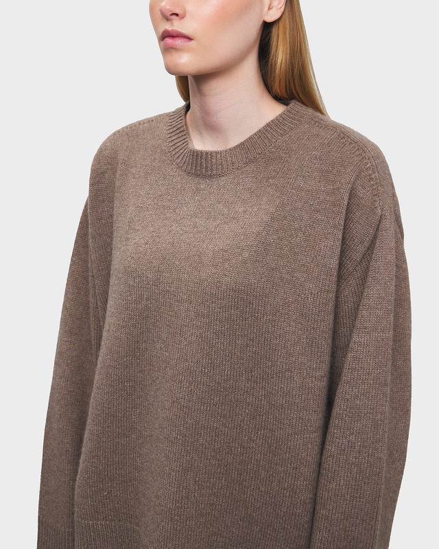 Teurn Studios Sweater Cashmere Crewneck Brun L